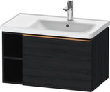 DURAVIT D-Neo Waschtischunterbau 784 mm wandhängend mit 1 Auszug und 2 offenen Fächern in Betongrau Matt