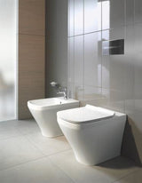 DURAVIT DuraStyle Stand-Bidet 370 mm weiß mit Überlauf, Hahnlochbank & WonderGliss