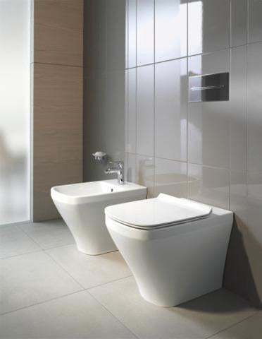 DURAVIT DuraStyle Stand-Bidet 575 mm weiß mit Überlauf und 1 Hahnloch