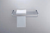 DURAVIT D-Code Handtuchablage 650 mm Chrom mit 4 Stangen & Handtuchhalter