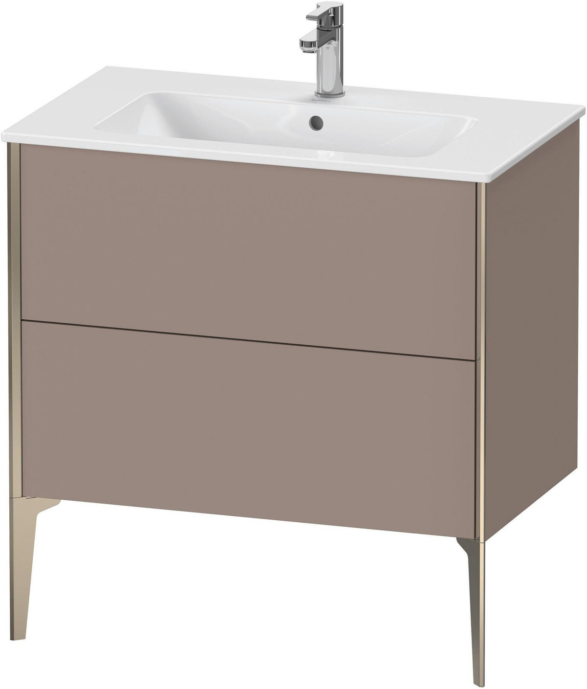 DURAVIT XViu Waschtischunterbau bodenstehend 594x810x480 mm mit 2 Auszügen, weiß matt