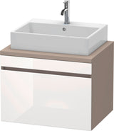 Duravit DuraStyle Konsolenwaschtischunterbau 700 mm betongrau matt mit 1 Auszug und Soft-Close