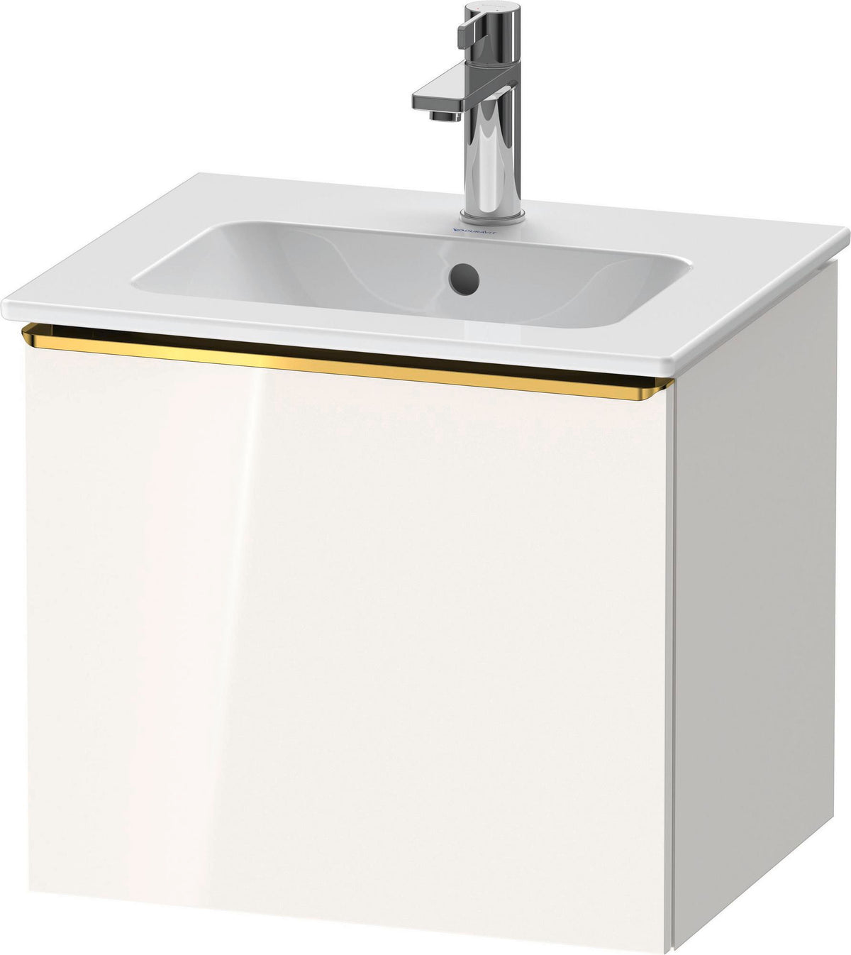 DURAVIT D-Neo Waschtischunterbau 510 mm Eiche Schwarz Matt mit Bronze Griff