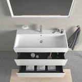 DURAVIT L-Cube Waschtischunterbau 984 mm, 2 Schubkästen, Weiß Matt, Wandmontage