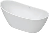 DURAVIT DuraVato Freistehbadewanne oval weiß Acryl 1700x710x690 mm mit Überlauf