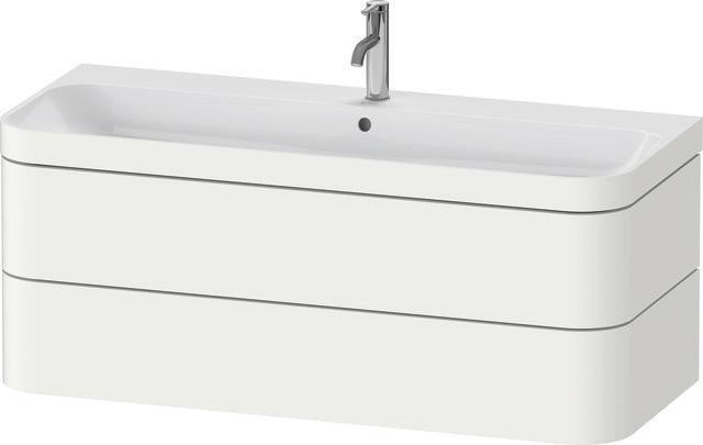 Duravit Waschtischset Happy D.2 Plus 2 Schubkästen 1175 mm eiche hell taupe supermatt