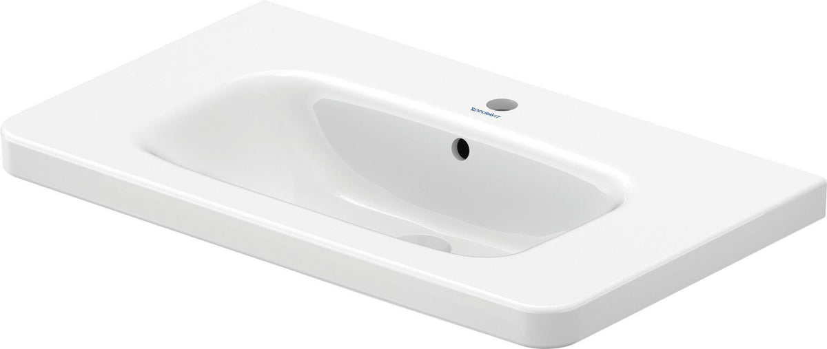 DURAVIT DuraStyle Möbelwaschtisch 800 mm mit WonderGliss, Überlauf und 1 Hahnloch in Weiß