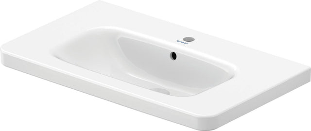 DURAVIT DuraStyle Möbelwaschtisch 800 mm mit WonderGliss, Überlauf und 1 Hahnloch in Weiß
