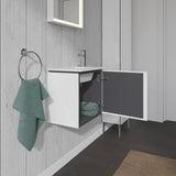 Duravit L-Cube Waschtischunterbau 420 mm wandhängend, 1 Tür rechts, weiß matt – Christian Werner Design