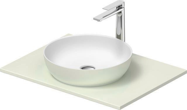 DURAVIT Sivida Waschtischset 680x500mm mit Konsole – Weiß, Aufsatzbecken, medizinische Ausführung