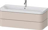 Duravit Happy D.2 Waschtischset 1175 mm wandhängend mit Tip-on Technik und Soft-Close