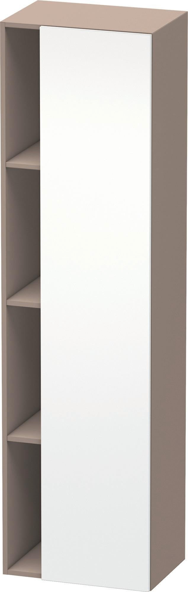 DURAVIT DuraStyle Hochschrank 360x500x1800mm, 1 Tür links, weiß matt – Wandhängend mit Soft-Close