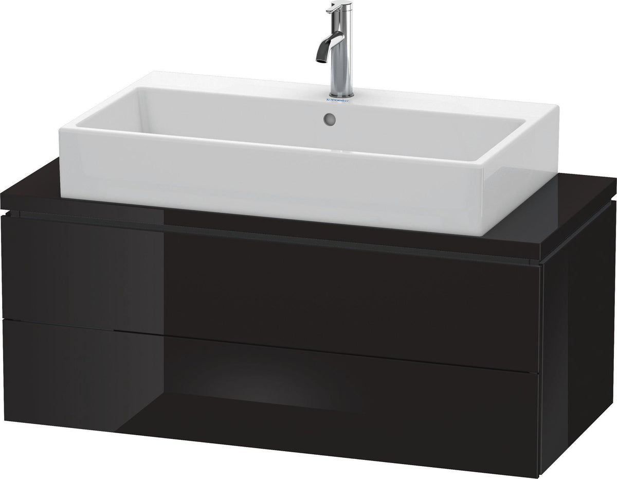 DURAVIT L-Cube Konsolenwaschtischunterbau 1020 mm betongrau matt, 2 Schubkästen, Tip-On