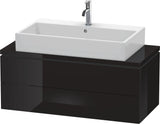 DURAVIT L-Cube Konsolenwaschtischunterbau 1020 mm betongrau matt, 2 Schubkästen, Tip-On
