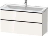 DURAVIT D-Neo Waschtischunterbau 1184 mm Eiche Schwarz mit Bronze Griff