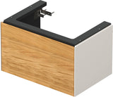 DURAVIT White Tulip Waschtischunterbau 684 mm wandhängend, 1 Auszug, Nussbaum/Taupe Hochglanz