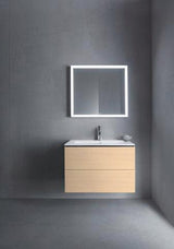 Duravit L-Cube Waschtischunterbau 820 mm taupe matt mit 2 Schubkästen und Tip-On-Technik