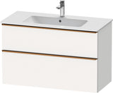 DURAVIT D-Neo Waschtischunterbau 1010 mm Eiche Schwarz mit Bronze Griff