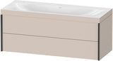 DURAVIT XViu c-bonded Waschtischunterbauset 1200 mm wandhängend mit 2 Schubkästen