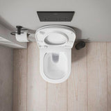 Duravit D-Code 2.0 WC-Set wandhängend, spülrandlos, 4/2L, mit WC-Sitz und Absenkautomatik, Weiß Hochglanz