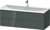 Duravit L-Cube Waschtischset 1200x480x480 mm Eiche Terra Matt mit Tip-on Technik