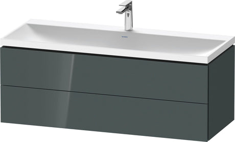 Duravit L-Cube Waschtischset 1200x480x480 mm Eiche Terra Matt mit Tip-on Technik