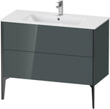 Duravit XViu Waschtischunterbau bodenstehend 1010 mm, 2 Auszüge, weiß matt, Tip-On