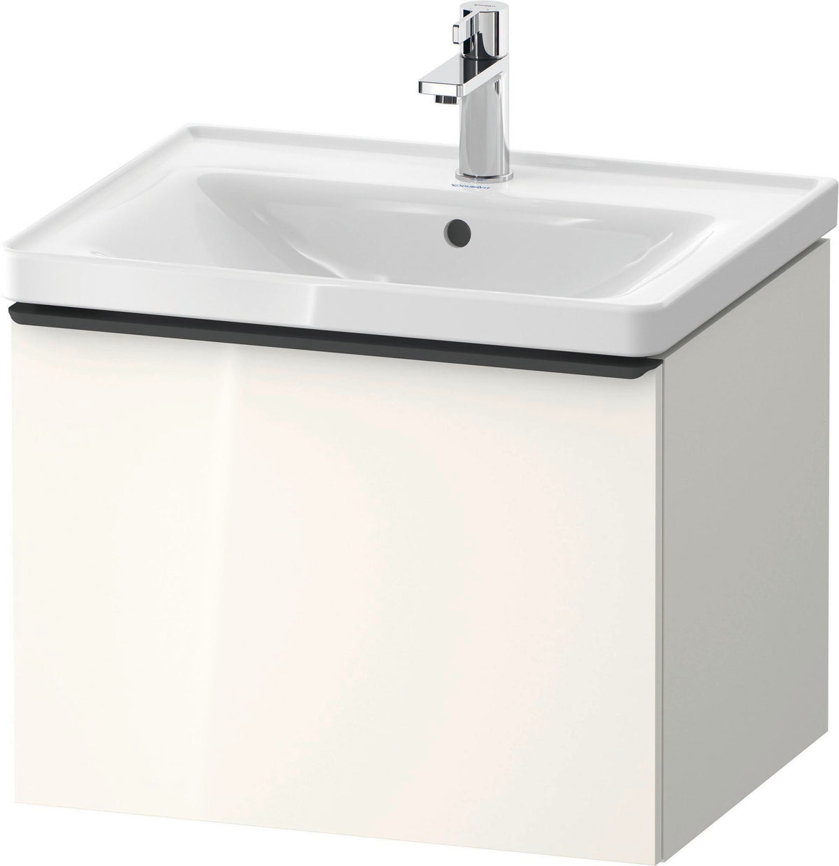 DURAVIT D-Neo Waschtischunterbau 584 mm betongrau matt mit 1 Auszug und Soft-Close