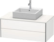 DURAVIT XSquare Waschtischunterbau 1000 mm wandhängend Weiß Seidenmatt mit 2 Schubkästen