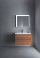 Duravit L-Cube Waschtischunterbau 820 mm taupe matt mit 2 Schubkästen und Tip-On-Technik