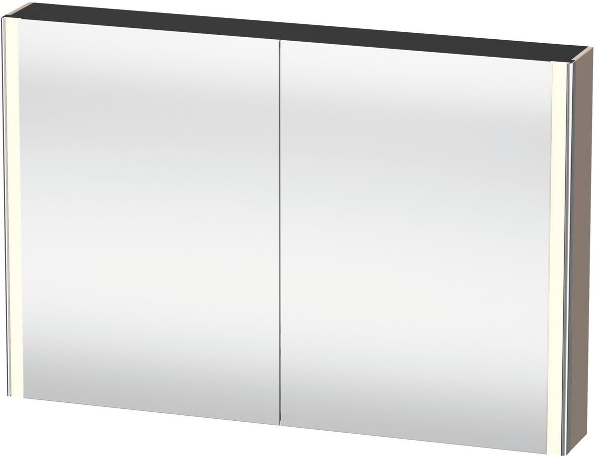 DURAVIT XSquare Spiegelschrank 1200 mm mit LED-Beleuchtung, Soft-Close und Front- sowie Innenspiegel