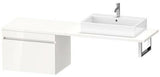 Duravit DuraStyle Konsolenunterschrank 700 mm weiß matt mit Auszug und Dämpfung