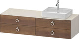 DURAVIT White Tulip Konsolenwaschtischunterbau 1600 mm mit 4 Schubkästen & LED-Innenbeleuchtung