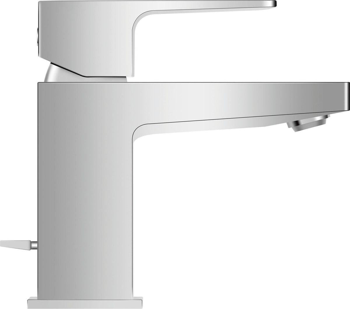 DURAVIT Manhattan Einhebel-Waschtischmischer S mit Zugstange, Chrom – Keramikmischsystem, 95 mm Auslauf