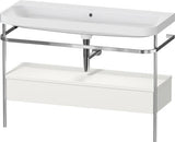 Duravit Waschtischset Happy D.2 Plus 1175x490mm Taupe Supermatt Ein Hahnloch