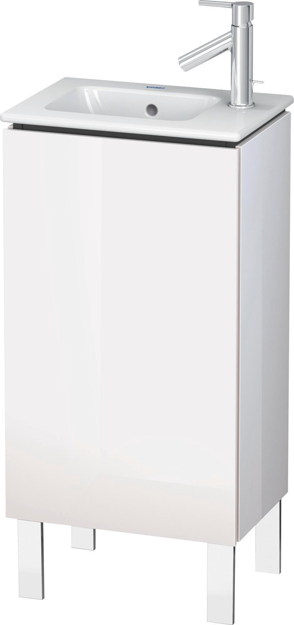 DURAVIT L-Cube Waschtischunterbau 294x420x704mm Eiche Schwarz, 1 Tür links, bodenstehend