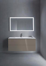 Duravit L-Cube Waschtischunterbau 1220 mm taupe matt mit 2 Schubkästen und Tip-On-Technik