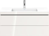 Duravit L-Cube Waschtischset 1000x480 mm mit Vero Air Möbelwaschtisch und 2 Schubkästen in Steingrau matt