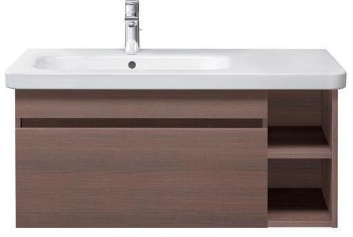 DURAVIT DuraStyle Möbelwaschtisch 800 mm, Becken rechts, WonderGliss, mit Überlauf, weiß