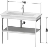 DURAVIT Metallkonsole White Tulip 984x760x450 mm Taupe Hochglanz von Philippe Starck