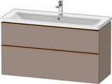 DURAVIT D-Neo Waschtischunterbau 1184 mm Eiche Schwarz mit Bronze Griff