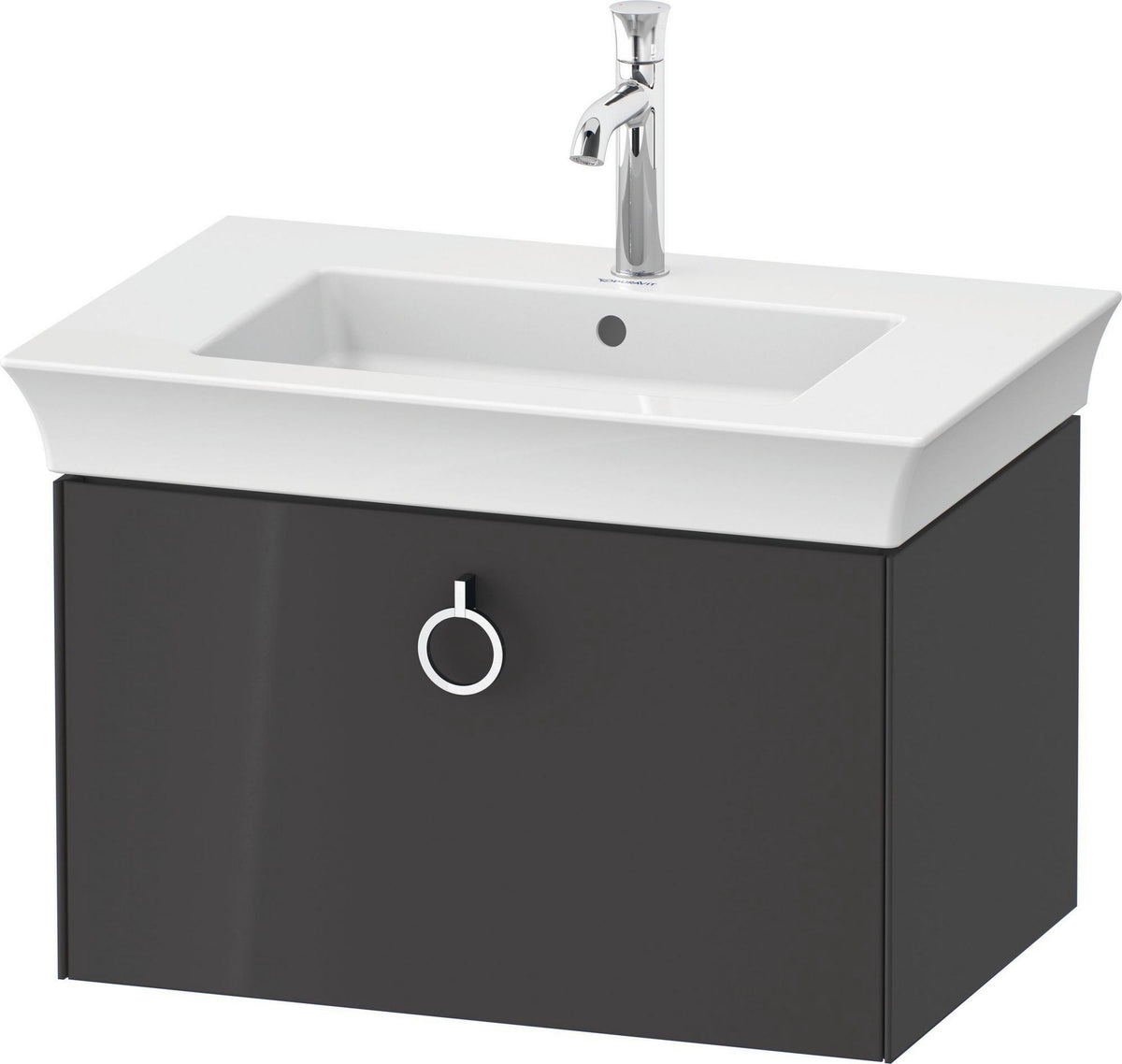 DURAVIT White Tulip Waschtischunterbau wandhängend 684 mm mit Auszug und Innenbeleuchtung