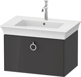 DURAVIT White Tulip Waschtischunterbau wandhängend 684 mm mit Auszug und Innenbeleuchtung