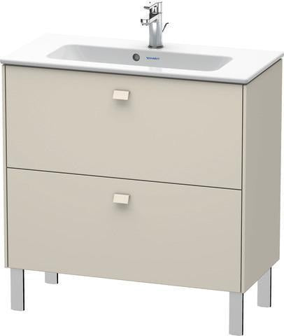 Duravit Waschtischunterbau Brioso Compact 683 mm betongrau matt mit 2 Auszügen