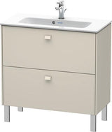 Duravit Waschtischunterbau Brioso Compact 683 mm betongrau matt mit 2 Auszügen