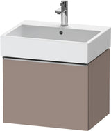 DURAVIT D-Neo Waschtischunterbau 584 mm wandhängend mit 1 Auszug, Griff Bronze, Weiß Matt