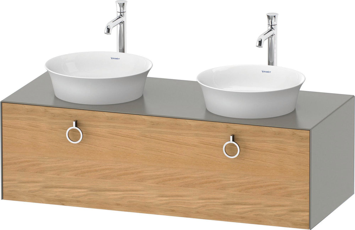 DURAVIT White Tulip Waschtischunterbau 1300 mm, 1 Auszug, wandhängend, weiß seidenmatt