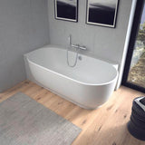 DURAVIT C.1 Wannenthermostat Aufputz – Thermostatkartusche, Schwarz Matt, 150 mm Mittenabstand