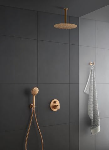 DURAVIT Brausearm L 200mm Deckenmontage Rosette rund Gold Poliert