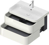 Duravit Waschtischset Happy D.2 Plus 2 Schubkästen 775x490 mm taupe supermatt